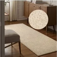HANSE Home Teppich Wolly 2, rechteckig, Höhe: 12 mm, Flachgewebe, Läufer, Skandi, Woll-Optik, Esszimmer, Wohnzimmer, Flur