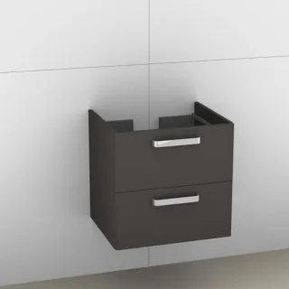 Artiqua 414 Waschtischunterschrank für Subway 613661,Stahlgrau, 414-WU2L-V44-7142-88 414-WU2L-V44-7142-88