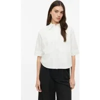 s.Oliver Kurzarmbluse Bluse Baumwollbluse im Boxy Fit