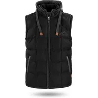 normani Steppweste Herren Winter-Steppweste Tropez Wattierte Winterweste – winddichte Outdoor Weste mit Kapuze