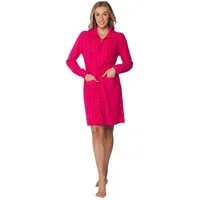 Pastunette Bademantel Damen Frottee Morgenmantel mit Reißverschluss, Midi, Baumwollmischung, Reißverschluss, Modisches Design