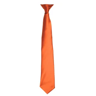 Premier Colours Herren Satin-Clip-Krawatte (Orange)