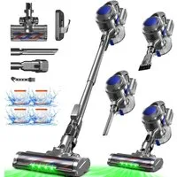 Adormii Akku-Hand-und Stielstaubsauger Akku Staubsauger,Staubsauger Kabellos 50kPa/60Min,GreenEye-Technologie, beutellos, Selbststehendes Design,Staubsauger für Tierhaare,Teppich und Hartboden