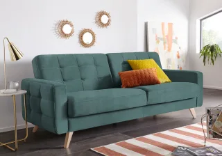 exxpo - sofa fashion 3-Sitzer "Nappa, kompakt, bequem, zeitloses Design, Breite 222cm, L-Form" tolle Detailverarbeitung