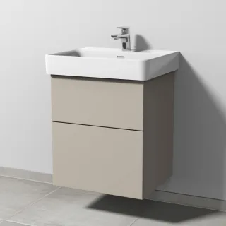 Sanipa 3way Waschtischunterbau zu Laufen Pro S Waschtisch mit 2 Auszügen, Kaschmir-Matt SP7651U