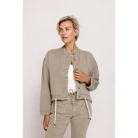 Zhrill Kurzjacke ZHCALISTA moderner Look, aus Baumwolle und Lyocell, Loose Fit, mit Stehkragen