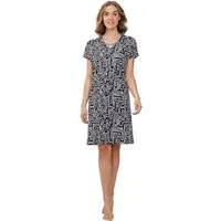 Pastunette Sommerkleid Damen Strandkleid mit Grafischem Muster (1-tlg) grafisches Design