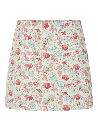 PIECES - PCSALUME HW MINI DENIM SKIRT Birch - Gr. - XS