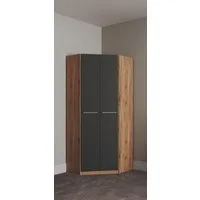 priess Eckkleiderschrank Barcelona Kleiderschrank Ecklösung Raumwunder in 2 Tiefen Schrank Eckschrank Garderobe