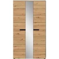 Home affaire Garderobenschrank REHAT, TOPSELLER!, Breite 105cm, mit Spiegeltür, viel Stauraum (Platz für ca. 23 Paar Schuhe) Garderobe, Flurschrank, Dielenschrank, Kleiderschrank, Garderobenmöbel