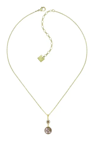 konplott - Kette - Pearl Shadow gold