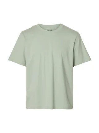 SELECTED MEN - SLMASPEN SS O-NECK TEE NOOS Aqua Gray - Gr. - S