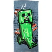 Minecraft Badetuch Minecraft Metro Art Creeper Strandtuch 70x140cm 100% Baumwolle, 100% Baumwolle (1-St)