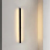 Nettlife LED Wandleuchte Schwarz Modern 60CM 21W Up Down innen Wandbeleuchtung, nicht dimmbar, LED fest integriert, Warmweiß, für Flur Treppenhaus Wohnzimmer Kinderzimmer Schlafzimmer