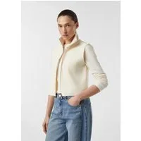 comma Funktionsweste Strickjacke Verkürzte Strick-Weste aus Fabricmix