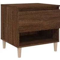 vidaXL Nachttisch Nachttisch Braun Eichen-Optik 50x46x50 cm Holzwerkstoff (1-St)