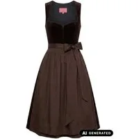 KRÜGER COLLECTION Dirndl Dirndl Delvara 70cm Länge dunkelbraun