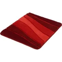 Kleine Wolke Badematte Ocean, Badvorleger, Badezimmer Teppich, Höhe 21 mm, rutschhemmend beschichtet, fußbodenheizungsgeeignet, Kunstfaser, rechteckig, Badteppich, Wellen Design, mit Farbverlauf, Hoch-Tief Effekt, waschbar