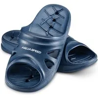 Aqua Speed Badelatschen FLORIDA + Mikrofaserhandtuch Damen Herren Kinder Badepantolette