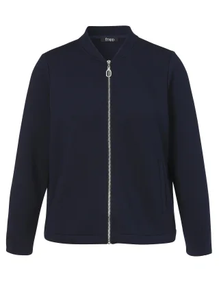 Frapp - Jacke Rundhals 1/1 Arm Zipper navy - Gr. - 54