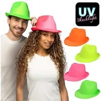 Boland Kostüm Hut Arcade, 4 Farben Neon sortiert UV