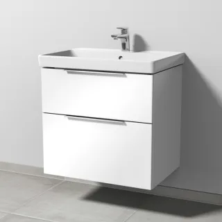 Sanipa 3way Waschtischunterbau zu Villeroy & Boch Avento Waschtisch mit 2 Auszügen, Weiß-Glanz UF62278
