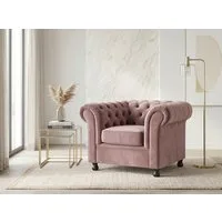 Home affaire Sessel BRONNOY Chesterfield Sessel mit aufwendiger Knopfheftung, Breite 108cm, Polstersessel mit geschwungenen Armlehnen, Chesterfield-Optik