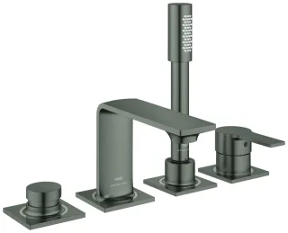 GROHE 4-Loch-Wannenarmatur Allure 19316_1 Oberbau hard graphite gebürstet, 19316AL1 19316AL1