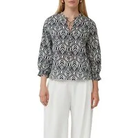 s.Oliver BLACK LABEL Langarmbluse mit All-Over Print