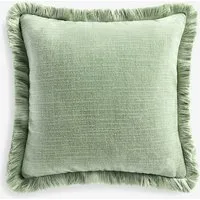Next Dekokissen Chenille-Kissen mit Fransen 50 x 50 cm