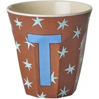 rice Becher Rice Melamin Buchstabenbecher A–Z – Melamin Becher mit Sternen, 1-tlg., Melamin