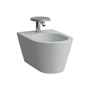 LAUFEN Wandbidet Kartell 1 HL Anschl.innen 370x545x430 grau matt, H8303317593021 H8303317593021