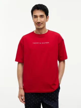 SS TEE CONT. LOGO Medium Red - Gr. - XXL