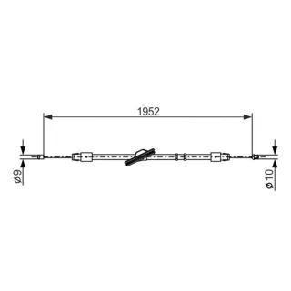 Bosch Handbremsseil vorne Mercedes Cls E-Klasse