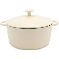 Krüger Fleischtopf Eisenguss Fleischtopf mit Deckel SAVANNA, 24 cm, Gusseisen (1-tlg), für Induktions-Kochfelder geeignet