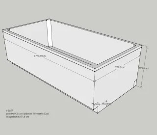 Neuesbad Wannenträger für Kaldewei Asymmetric Duo 180x90 SW11221