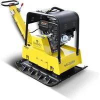 BAMATO Rüttelplatte R-255RV, max. 3750 vpm, 3-tlg., inklusive Gummimatte und Fahrwerk