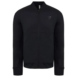 Gymshark Retakes Studelmenschen schwarze Bomberjacke wieder