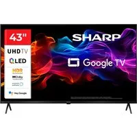 Sharp 4T-C43HPx QLED-Fernseher (108 cm/43 Zoll, 4K Ultra HD, Smart-TV, Google TV)