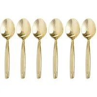 GRÄWE Espressolöffel Mokka- Espressolöffel Farbe Gold, 6 Stück (6 Stück)