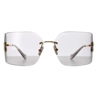 Miu Miu MU54YS 5AK30B Gold hellgrau Sonnenbrille