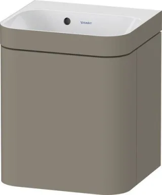 Duravit Happy D.2 Plus c-bonded Set wandhängend Stein Grau 400x360x480 mm - HP4633N92920000 HP4633N92920000