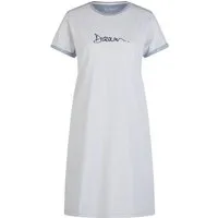 By Louise Schlafanzug by Louise Kurzarm Sleepshirt aus 100% Baumwolle – Knielang und Bequem