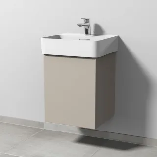 Sanipa 3way Waschtischunterbau zu Laufen VAL Waschtisch mit 1 Tür, Kaschmir-Matt SP8191U