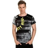Rusty Neal T-Shirt mit großflächigem Front-Print