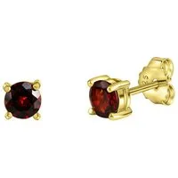 Firetti Paar Ohrstecker Schmuck Geschenk Silber 925 Ohrschmuck Edelstein Granat, mit Granat