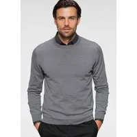 OLYMP Rundhalspullover OLYMP Strick Casual moderner Strickpullover