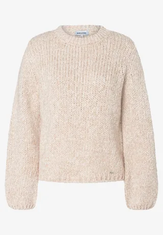 MORE & MORE - Pullover mit weiten Ärmeln beige - Gr. - 42