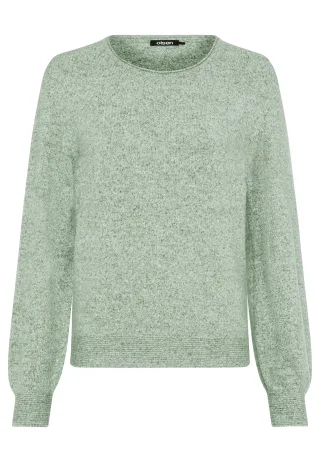 Olsen - Pullover Long Sleeves Moss Green Melange - Gr. - 40