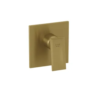 KLUDI-DECUS Unterputz-Brause-Einhandmischer, Feinbau-Set mit Funktionseinheit Brushed Gold 54755N075